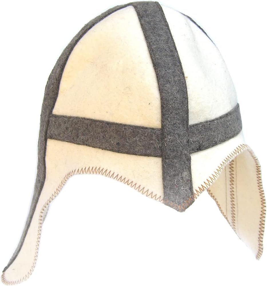 HatynkaUA Traditional Sauna Hat - Sheep's Wool Felt Sauna Hats - The Main Russian Banya Accessories - Finnish Sauna Hat for Men and Women - Head Protection from Hot Steam - Knight Spa Hat - Image 2
