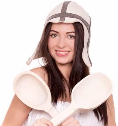 HatynkaUA Traditional Sauna Hat - Sheep's Wool Felt Sauna Hats - The Main Russian Banya Accessories - Finnish Sauna Hat for Men and Women - Head Protection from Hot Steam - Knight Spa Hat - Image 3