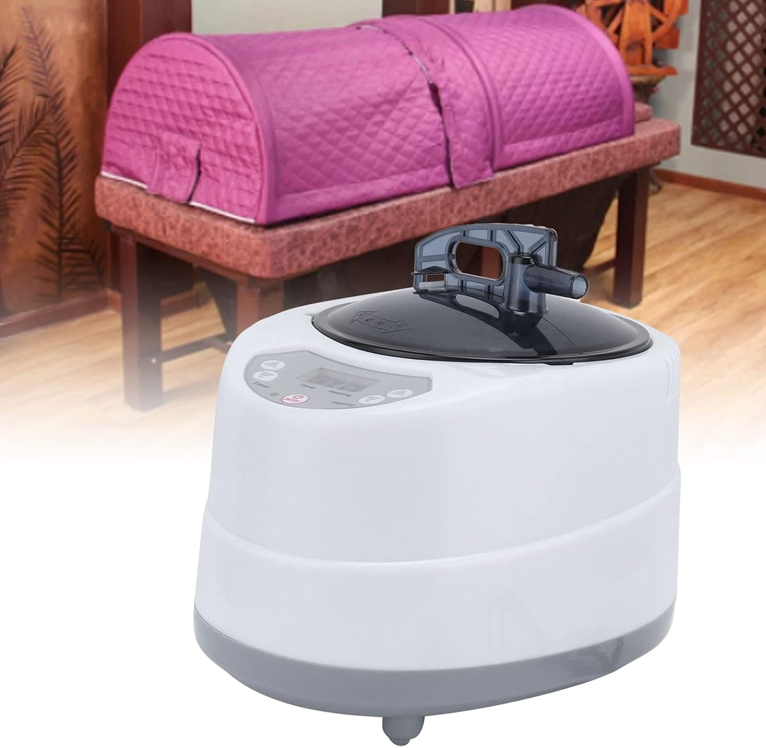 Faceuer Sauna Pot 1000W Portable 1-9 Gears Sauna Heater with Remote Control, Sauna Machine Fits for Weight Loss, Detoxification, Stress Reduction 2L (UK Plug AC 220-240V) - Image 6