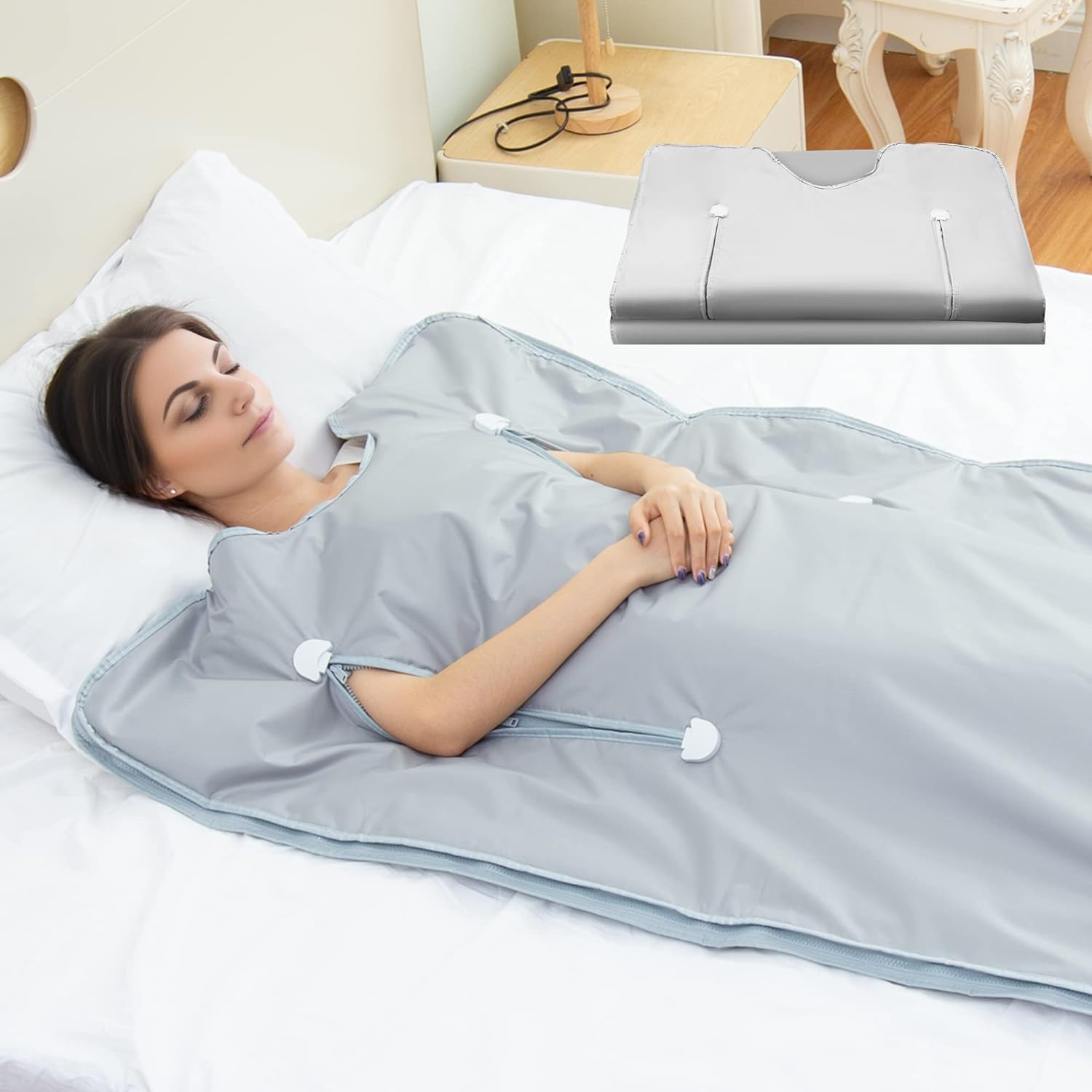 Steam Saunas Home Spa Infrared Saunas Blanket with Remote Control for Detox, Portable Infrared Sauna Blanket for Home Relaxation Calm Your Body and Mind