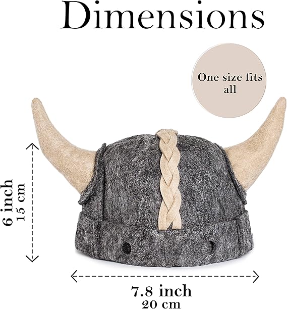 SHSH trade group Sauna Hat Viking Russian Banya Hat for Men - Grey Wool Felt Sauna Hat for Men by SHSH trade group - Image 2