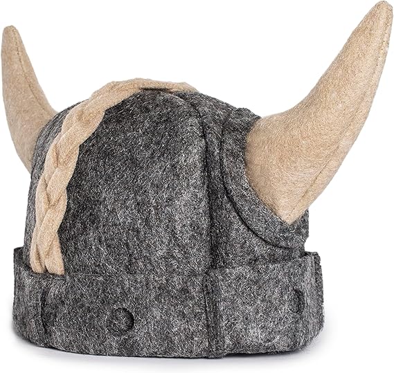 SHSH trade group Sauna Hat Viking Russian Banya Hat for Men - Grey Wool Felt Sauna Hat for Men by SHSH trade group - Image 7
